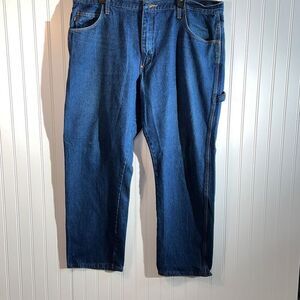 Red Kap Men's Work Cargo Pants 42X30 Denim Blue Jean Cargo Regular Fit